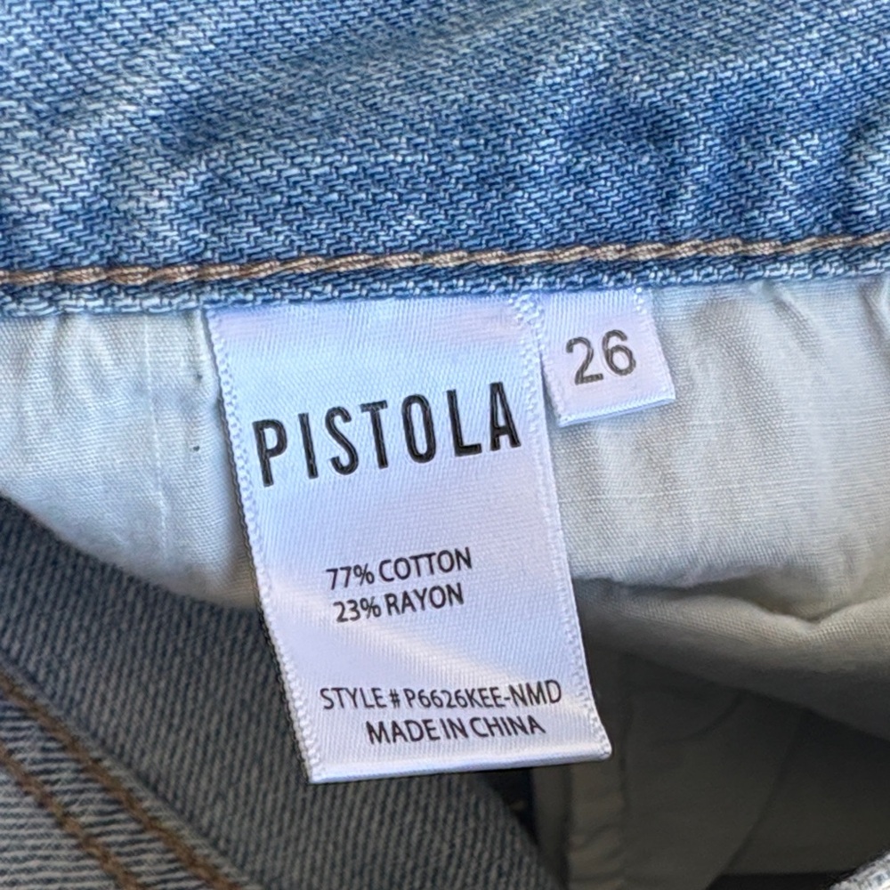NWT Pistola Distressed Light Blue Jeans - Picture 7 of 7